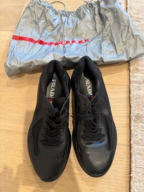 PRADA
Men's America's Cup Leather Sneakers size 9